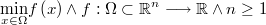  \underset{x\in\Omega}{\min}f\left(x\right)\wedge f:\Omega\subset\mathbb{R}^{n}\longrightarrow\mathbb{R} \wedge n\geq1 